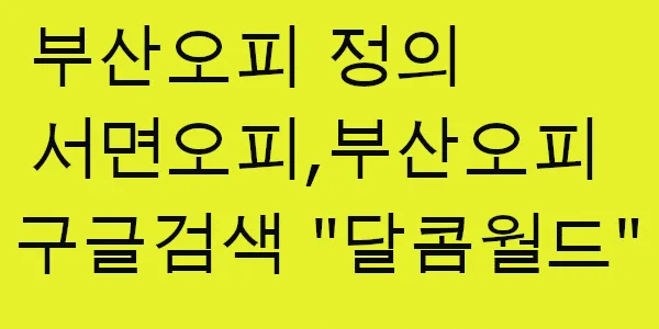 부산오피 정의